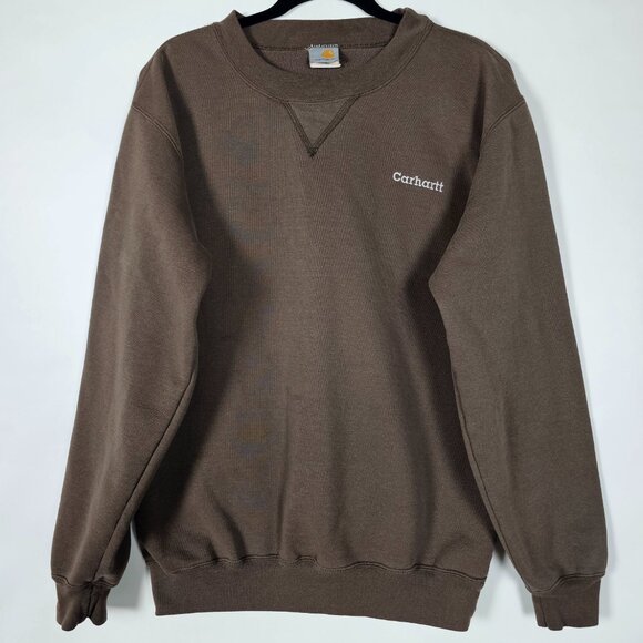 Carhartt Other - Vintage Y2K Carhartt K124 Mens Medium Long Sleeve Brown Pullover Sweatshirt